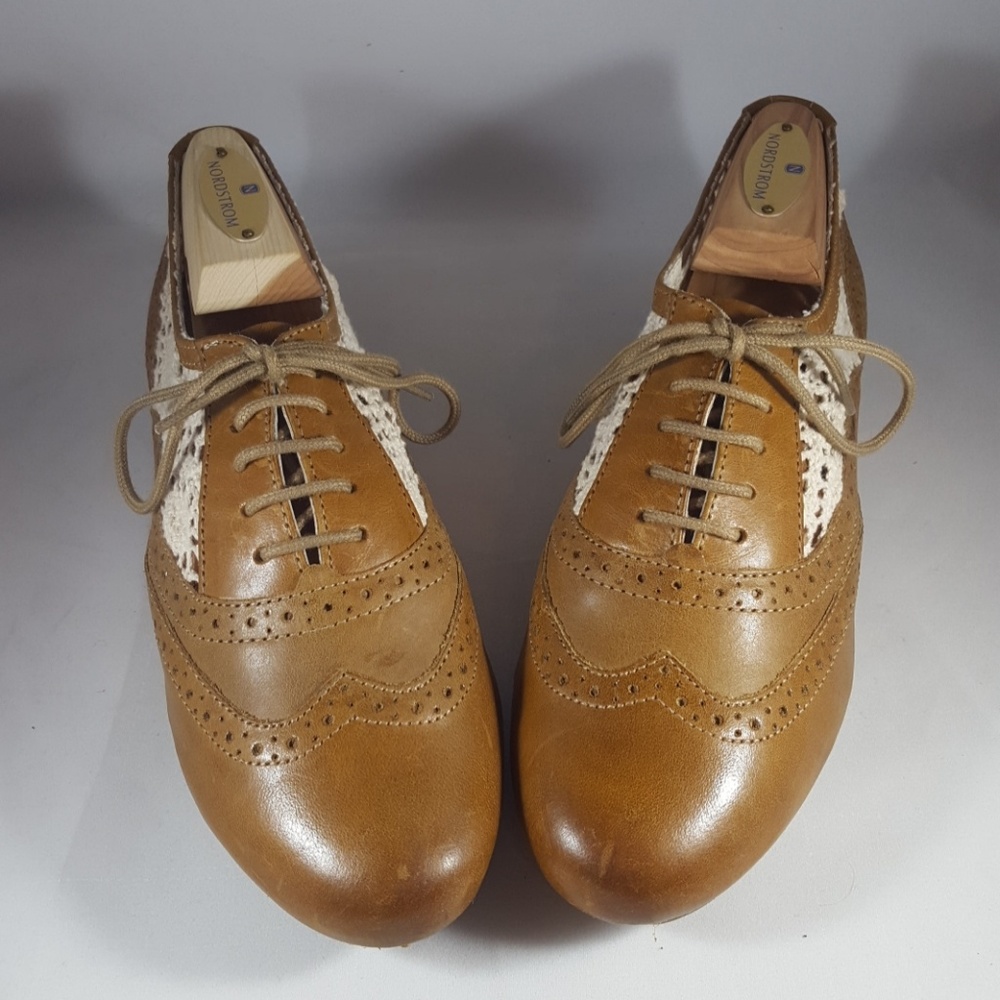 Women's Hush Puppies Leather Oxford Shoes Size 6M